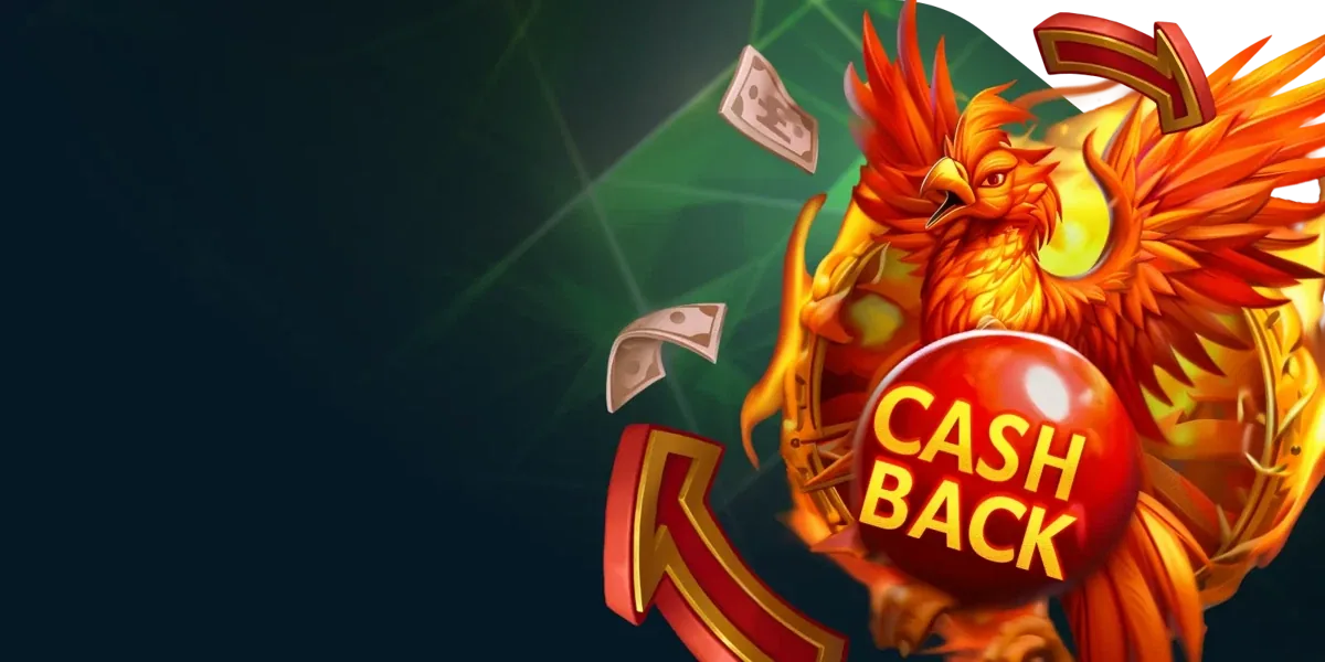 Vuurvogel met cashback-bol – wekelijkse cashback bij CrystalRoll
